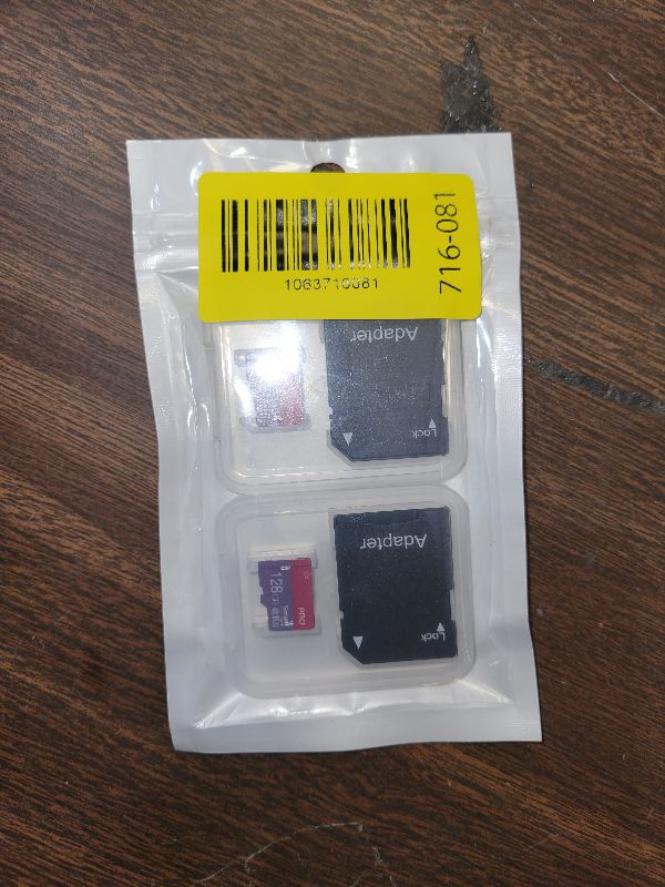 Photo 1 of 128GB Micro Memory Card Class 10 Memory Cards High Speed Mini TF Card with Adapter for Smartphones/Tablet/Drone/Game Console(2-Pack)