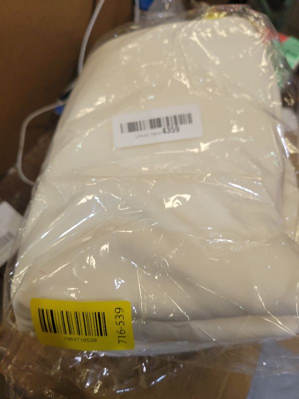 Photo 1 of 10Ft x 7Ft Ivory White Backdrop Curtains for Parties, Polyester Fabric Backdrop Drapes with Rod Pockets for Weddings, Birthday, Halloween, Photography, Christmas Party Background Curtain, 2 Panels