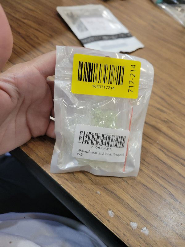 Photo 1 of 10Pcs Glass Marbles Glow in The Dark Multi-Color Luminous Marbles Marble Games and DIY Home Decoration Marble Runs Learning and Education (0.47 inch) (Transparent)