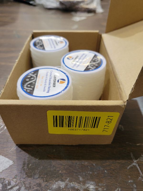 Photo 1 of 0.8 mm Stretchy Bracelet String, 3 Rolls Durable Elastic String, Clear Bead Cord for Bracelets, Necklaces, Beading, and Jewelry Making (300 m)