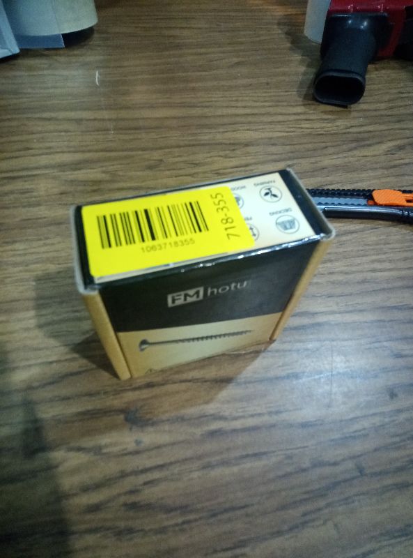 Photo 1 of #8 x 1-1/2” Deck Screws, 100Pcs Star Drive Wood Screws, Rust Resistant Timber Screws for Timber/Log/Landscaping Wood, T20 Star Bit Included, Gold