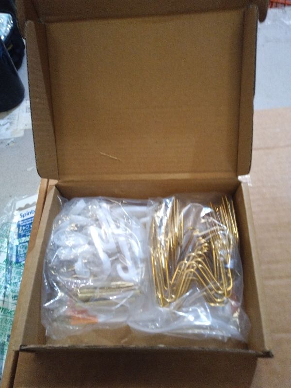 Photo 1 of 14 Pieces Plate Hangers for Wall - 6/8/10/12 Inch Invisible Plates Hanger, Stainless Steel Plate Holders with 14 Pieces Wall Hooks for 5.5 to 12.5 Inch Decorative Plates and Arts (Gold)