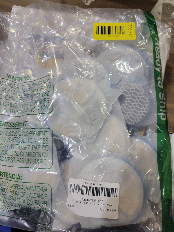 Photo 1 of 12 Packs Cat Water Fountain Filter Replacement Compatible with Round 2.2L/73oz Automatic Pet Water Fountain - Cat Fountain Filter for Stainless Steel Pet Fountain