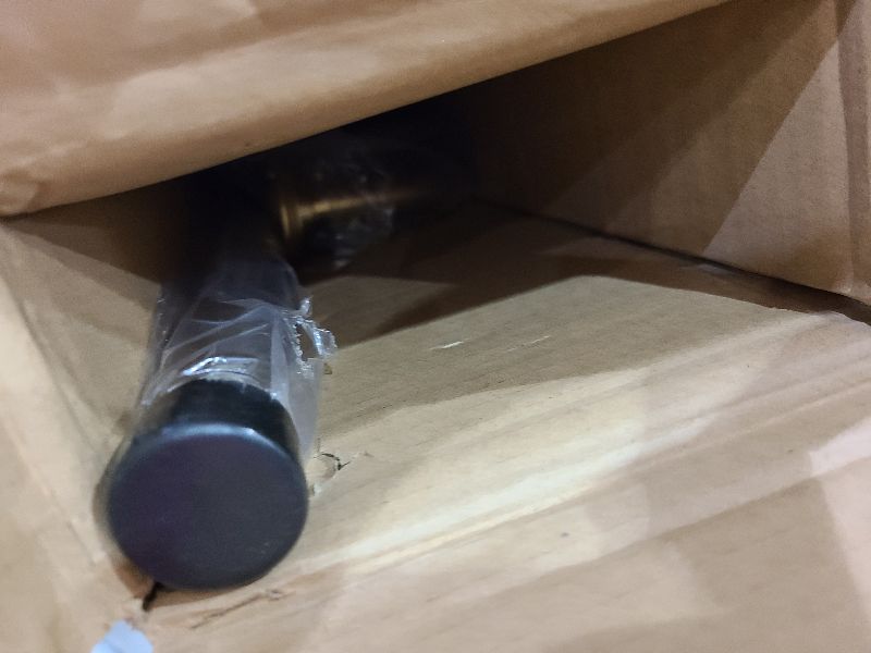 Photo 1 of 1 1/8 Inch Diameter Room Darkening Curtain Rods 84-134”, Heavy Duty Window Wrap Around Drapery Rod with Aluminum Bracket, All Accessories, Wall Mounted Ceiling Mounted, Adjustable Length, Brushed Gold