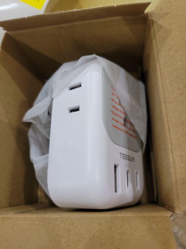 Photo 1 of 1Pack European Travel Plug Adapter (No Voltage Conversion), TESSAN US to Europe Plug Adapter with 4 Electrical Outlets 3 USB Ports (2 USB C), Type C Power Adaptor for EU Italy Iceland Spain