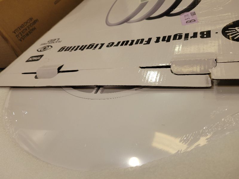 Photo 1 of 1Pack 20 Inch Large LED Flush Mount Ceiling Light, 40W,4350LM, 3000K/4000K/6000K CCT Selectable,White Round Flat Panel Light Low Profile Ceiling Light Fitures for Hallway, Kitchen, Bedroom, Office