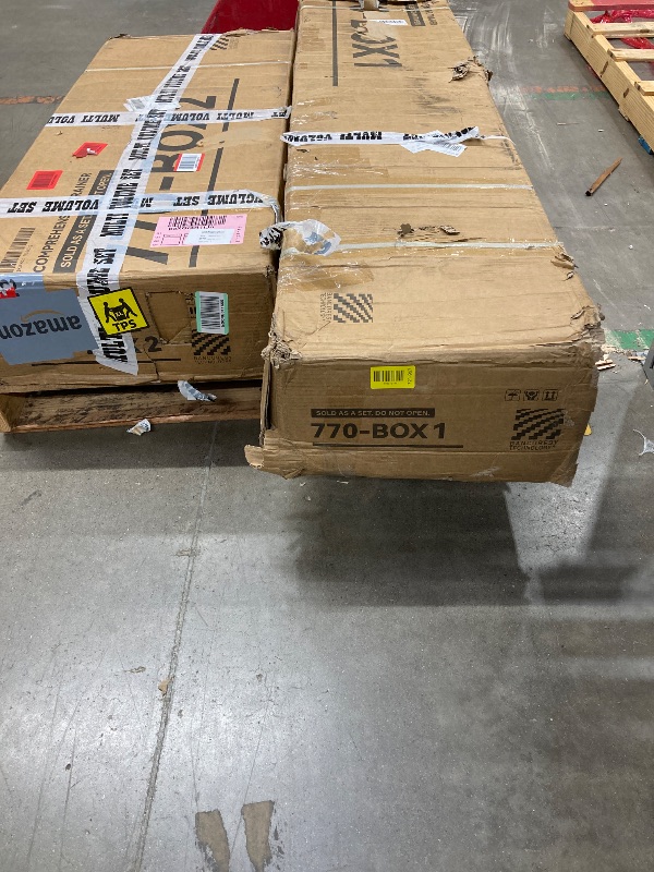 Photo 1 of ***Missing pieces, please see the second photo***Fitvids Home Gym, Multifunctional Workout Equipment with Leg Press, Exercise Equipment for Home with Pulley System, Home Gym Equipment for Full Body Strength Training, 160LBS