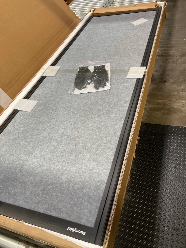 Photo 1 of ***NO WHEEL BASE. NOTHING TO HOLD IT UP IS INCLUDED***Strongbird Room Partition,Folding Privacy Divider,Office Partition Dividers,Office Dividers Wall, 10'6"W x 6'7"H,Light Grey***NO WHEEL BASE. NOTHING TO HOLD IT UP IS INCLUDED***