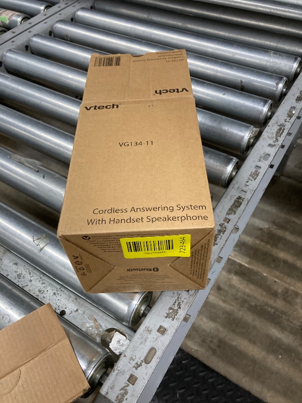 Photo 1 of [New] VTech VG134-11 DECT 6.0 Cordless Home Phone with Bluetooth Connection, Digital Answering Machine, Backlit Display,Full Duplex Speakerphone, Caller ID/Call Waiting,1000 ft Range (Black)