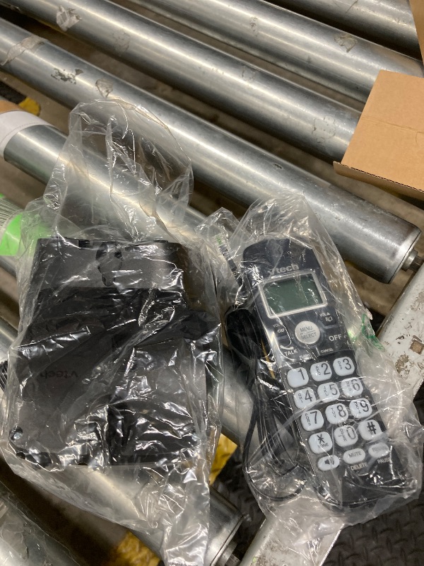 Photo 1 of [New] VTech VG134-11 DECT 6.0 Cordless Home Phone with Bluetooth Connection, Digital Answering Machine, Backlit Display,Full Duplex Speakerphone, Caller ID/Call Waiting,1000 ft Range (Black)