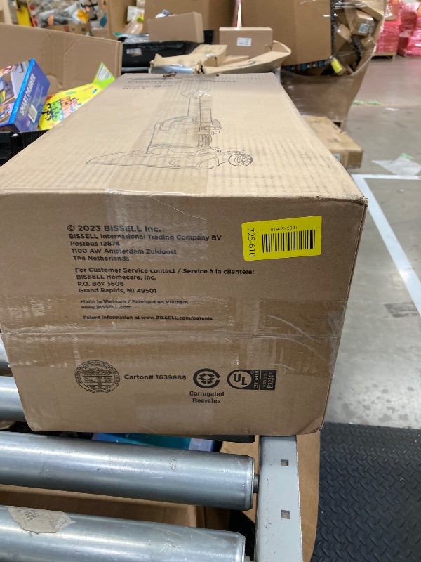 Photo 1 of
Amazon Basics Upright Bagless Vacuum Cleaner for Carpet and Hard Floors, With Crevice and Upholstery Tools, Detachable Handle, Lightweight (8.4 lbs), 1.7L Dust Cup, 720W, 25ft Cord, Black/White
Amazon's