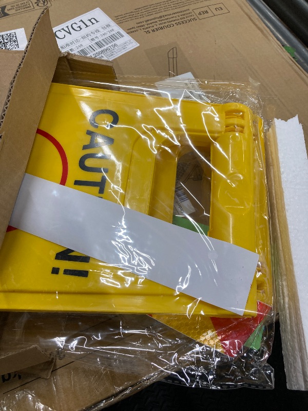 Photo 1 of 2 Pack Kid Playing Caution Sign – Children Safety Slow Road Yard Sign - Double Sided Sign Bundled with Reflective Tape