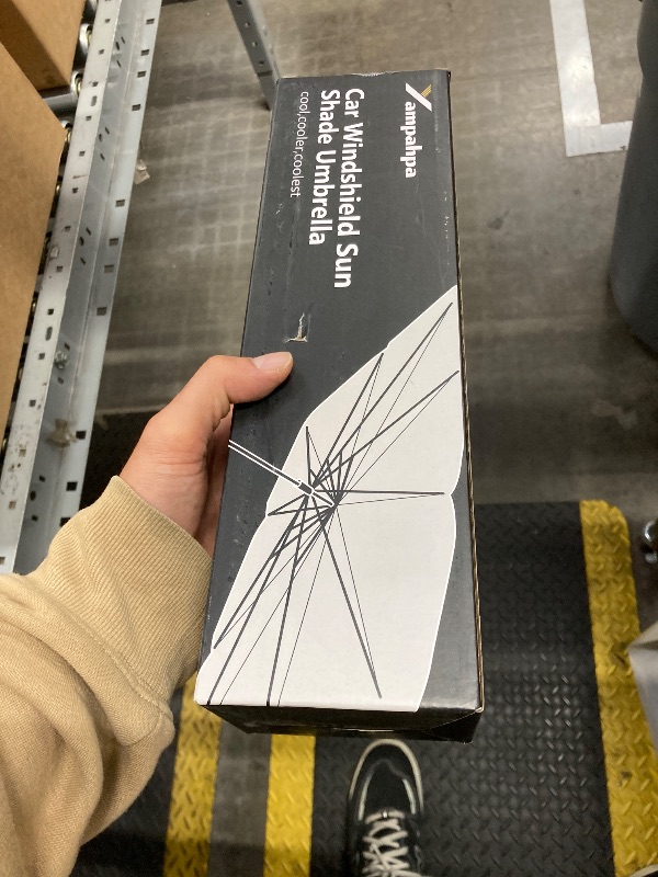 Photo 1 of [2025 Upgrade] Windshield Sun Shade Umbrella, Foldable Car Sun Shade with Vinyl Coating Heat Shield UV Ray Reflector Keeps Cool and Protect Interior, for Auto Trucks Sedan SUV