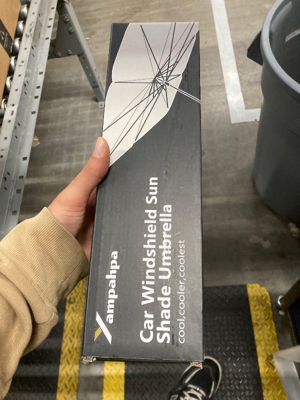 Photo 1 of [2025 Upgrade] Windshield Sun Shade Umbrella, Foldable Car Sun Shade with Vinyl Coating Heat Shield UV Ray Reflector Keeps Cool and Protect Interior, for Auto Trucks Sedan SUV