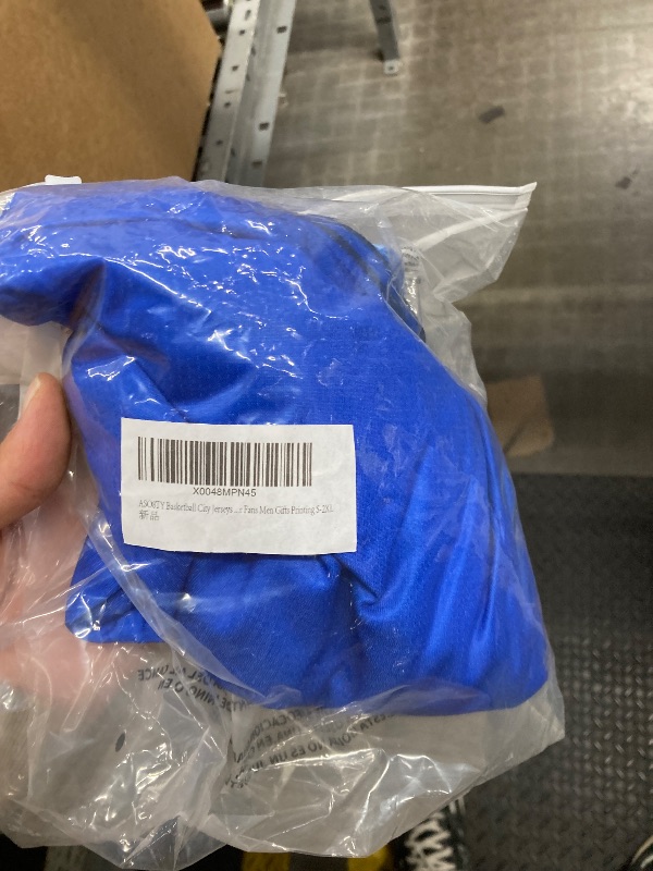 Photo 1 of ASO8TY Basketball City Jerseys Sports Fans Shirts Clothing for Fans Men Gifts Printing S-2XL, XX-Large, Blue_black