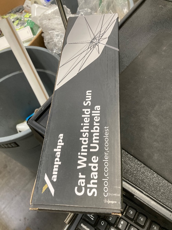 Photo 1 of [2025 Upgrade] Windshield Sun Shade Umbrella, Foldable Car Sun Shade with Vinyl Coating Heat Shield UV Ray Reflector Keeps Cool and Protect Interior, for Auto Trucks Sedan SUV