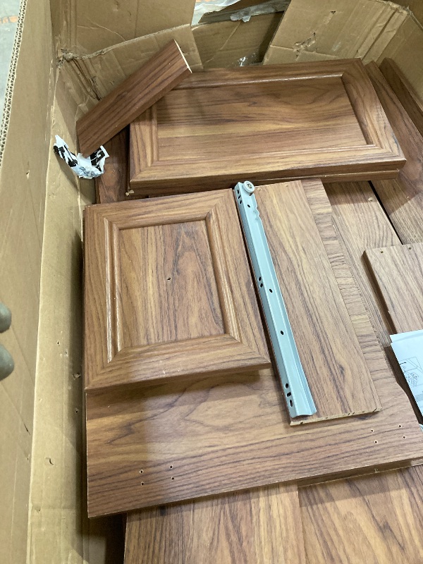 Photo 1 of ***(CABINET BASE ONLY- SELLING AS IS)*** PARTS ONLY***
Swiss Madison Château 36" Freestanding Bathroom Vanity in Brown Oak