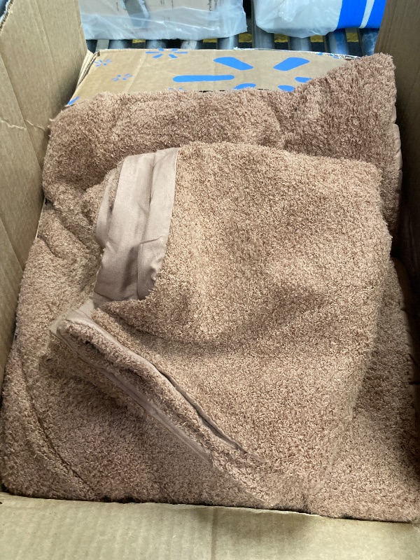 Photo 1 of Comforter Bed Set with Pillow Shams, Brown soft