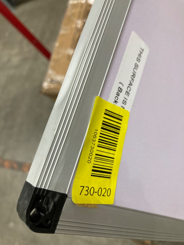 Photo 1 of ***(DAMAGE -SELLING AS IS)*** 
VIZ-PRO Dry Erase Board/Whiteboard, 96 x 48 Inches, Wall Mounted Board for School Office and Home 8' x 4'