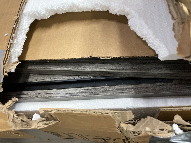 Photo 1 of **PARTS ONLY**DWVO 71" Double Dog Crate Furniture with LED Light & Power Outlets, Heavy Duty Dual Dog Kennel TV Stand w Storage Shelves Sliding Doors, Wooden Two Dog Cage Table 2 Medium Large Dogs, Black Oak