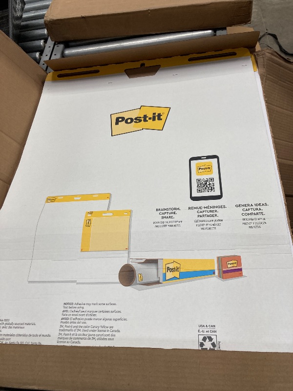 Photo 1 of ****2 pak ***Post-it Super Sticky Easel Pad, 25 x 30 Inches, 30 Sheets/Pad, 1 Pad (559SS), Large White Premium Self Stick Flip Chart Paper, Super Sticking Power