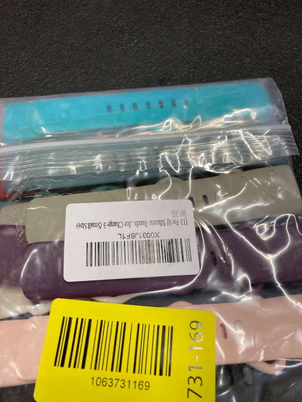 Photo 1 of [12-Pack] Silicone Bands for Fitbit Charge 5, Replacement Bands for Charge 5 (Small Size)