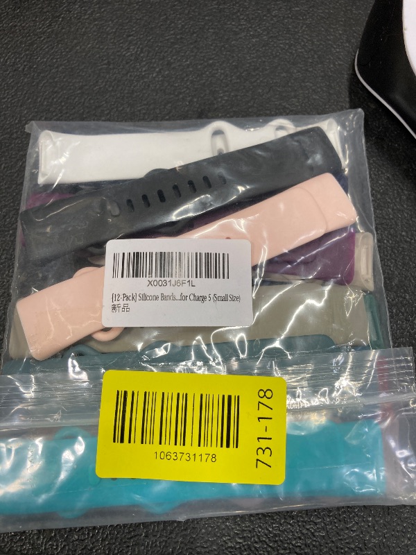 Photo 1 of [12-Pack] Silicone Bands for Fitbit Charge 5, Replacement Bands for Charge 5 (Small Size)