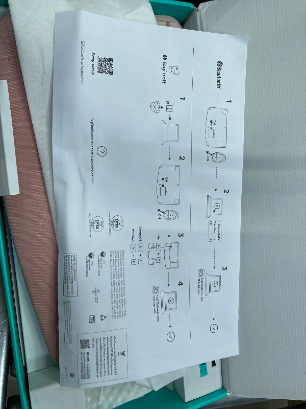 Photo 1 of ***ONLY KEYBOARD INCLUDED* NOTHING ELSE***Logitech Wave Keys & Lift Vertical Mouse - Ergonomic Wireless Keyboard and Mouse Combo - with Cushioned Palm Rest, Easy-Switch, Bluetooth, for Multi-OS, Windows/Mac - Rose***ONLY KEYBOARD INCLUDED* NOTHING ELSE***