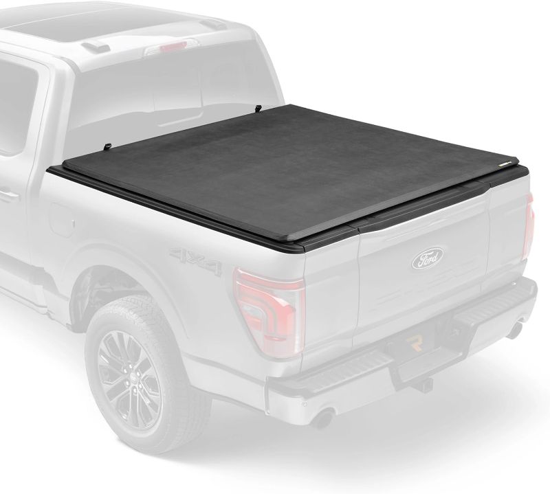 Photo 1 of **dirty**RealTruck Extang Trifecta e-Series Soft Folding Truck Bed Tonneau Cover | 77456 | Fits 2019 - 2025 Ford Super/GM Silverado/Sierra, works w/ MultiPro/Flex tailgate (w/o CarbonPro bed) 5' 10" Bed (69.9")