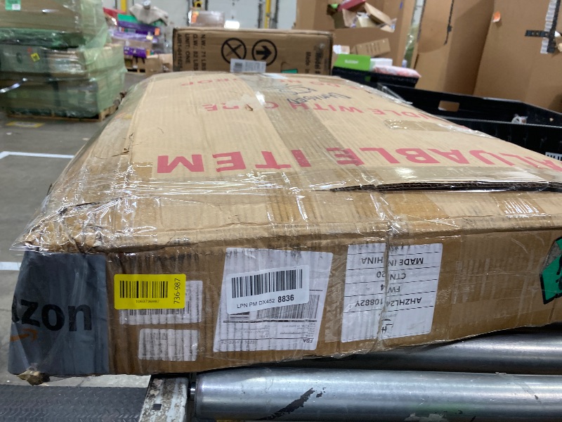 Photo 1 of **DAMAGED TO UNDERSIDE CORNER-SEE PIC**Cloud Coffee Table, Modern End Table, Cute Irregular Tea Table for Living Room, Bedroom White 37 Inch, 57 Pounds