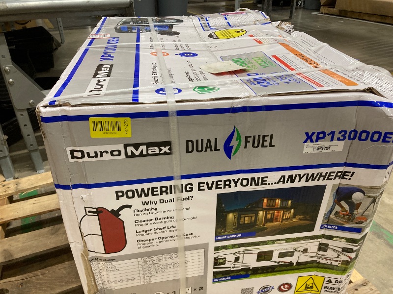 Photo 1 of Factory Sale****DuroMax XP13000EH 13,000-Watt Dual Fuel Portable Generator - Gas & Propane, Electric Start, Whole Home Backup Power, Transfer Switch Ready, RV & Emergency Ready