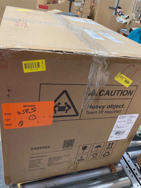 Photo 1 of 100L Automatic Self-Cleaning Cat Litter Box - APP Control, Safe Alert, Smart Health Monitor, Grey