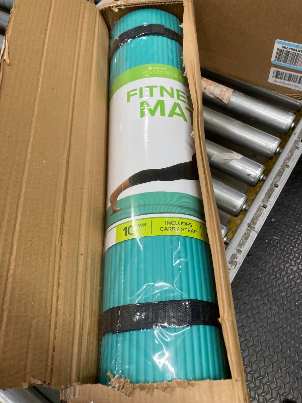 Photo 1 of Differebt Color***Gaiam Essentials Premium Yoga Mat with Carrier Sling, Black, 72 InchL x 24 InchW x 1/4 Inch Thick