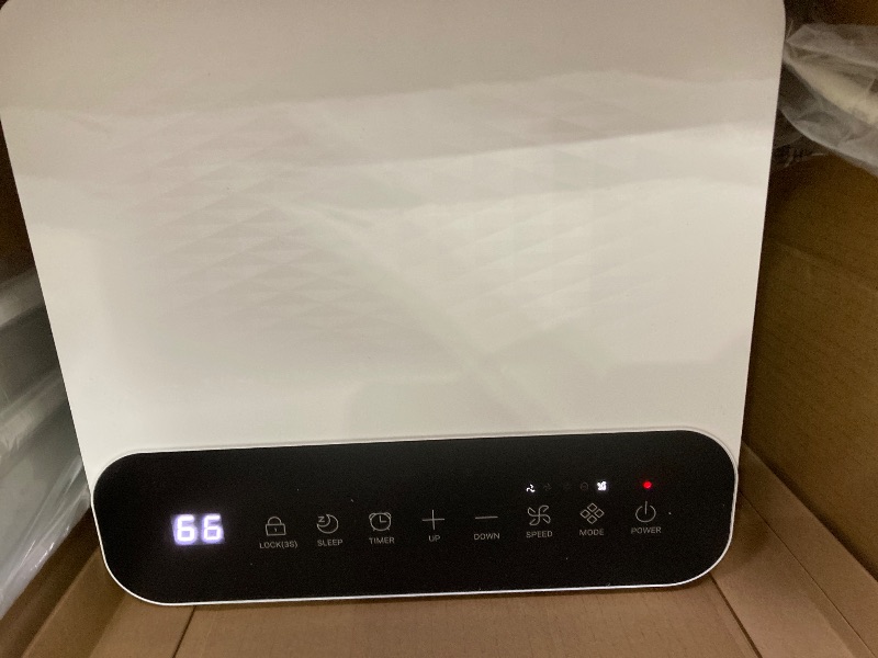 Photo 1 of 10,000 BTU Portable Air Conditioner for Rooms up to 450 Sq.Ft, 4-in-1 Cooling/Dry/Fan/Sleep Mode, Remote Control, High Low Speed, Window Kit Included, White