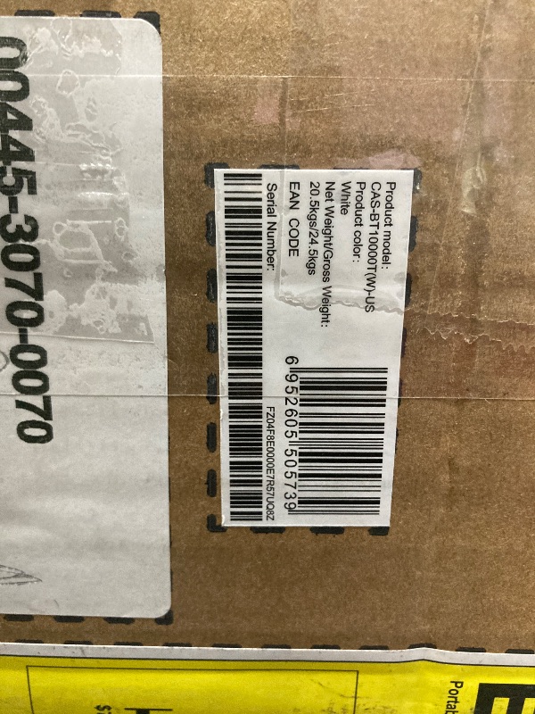 Photo 1 of 10,000 BTU Portable Air Conditioner for Rooms up to 450 Sq.Ft, 4-in-1 Cooling/Dry/Fan/Sleep Mode, Remote Control, High Low Speed, Window Kit Included, White