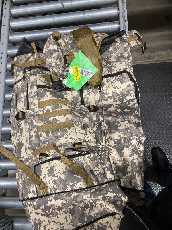 Photo 1 of 100L Waterproof Hiking Camping Traveling Outdoor Backpack Bag with High Strength Buckles Smooth and Heavy-duty Zippers Super Reliable and Durable