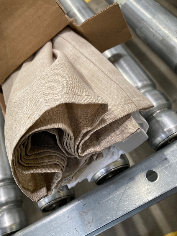 Photo 1 of ***(MISSING HARDWARE -SELLING AS IS )*** 
CHICOLOGY Roman Shades for Windows , Window Treatments , Roman Shades , Roman Window Shades , Room Darkening Shades , Window Shades , 39"W X 64"H , Belgian Flax (Privacy & Light Filtering)