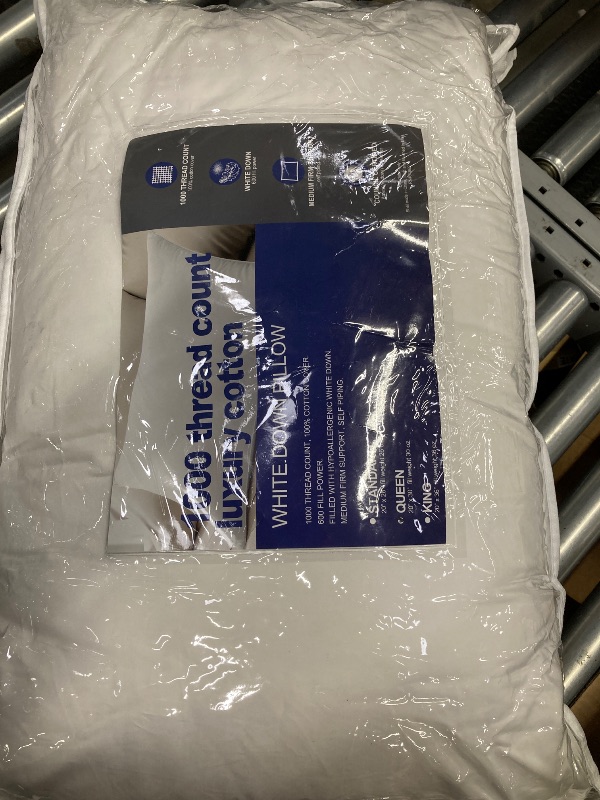 Photo 1 of 100% Cotton Pillow Queen Size Luxury 1000 Thread Count Sateen Weave Long Staple Cotton Hotel Quality