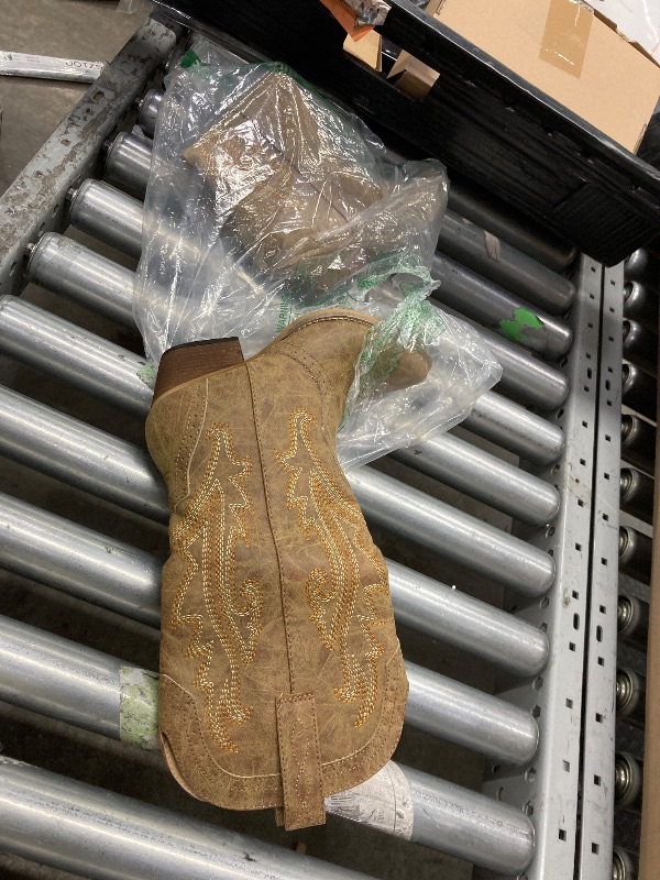 Photo 1 of *HISEA Rollda Cowboy Boots for Women, Cowgirl Boots, Comfortable Western Boots with Pointed Toe Stitched Embroidery for Country Concert Dancing Wedding Traveling Daily Outfits