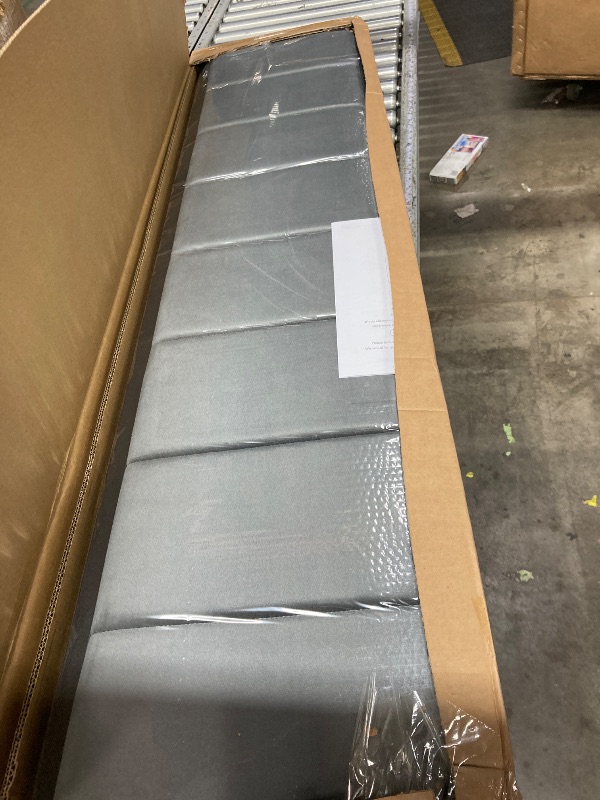 Photo 1 of **It's used, it's missing a part, and it's not known if it works 100%*****OLEVS Queen Bed Frame Metal Platform Bed Queen Size with 2-Tier Storage & LED Light Headboard, Charging Station Type C, No Box Spring Needed