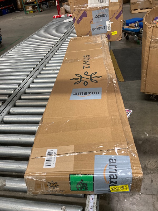 Photo 1 of .***s used, it's missing a part, and it's not known if it works 100%.INUS Ellie 14 Inch Queen Bamboo Platform Bed Frame, Wood Slat Support, No Box Spring Needed, Easy Assembly, Brown