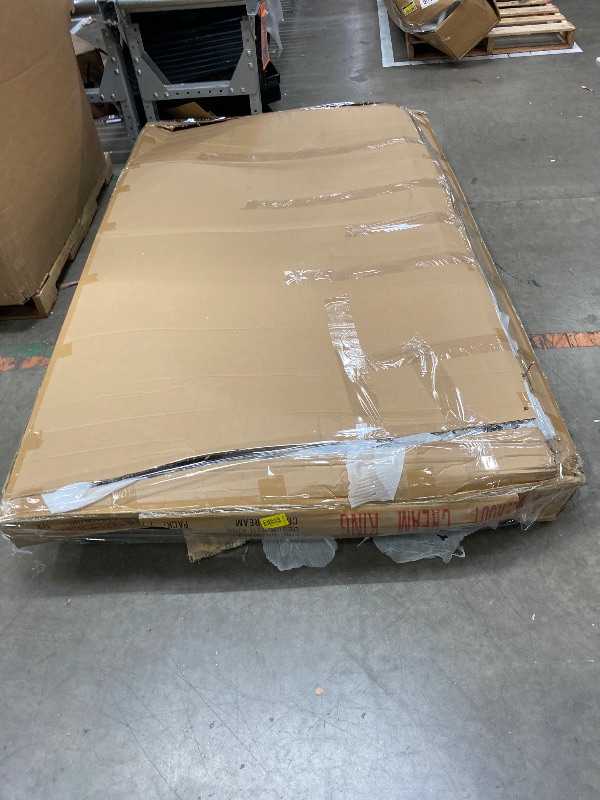 Photo 1 of **It's used, it's missing a part, and it's not known if it works 100%.****DG Casa Boucle Cloud Bed Frame with Arch Shaped Headboard, Upholstered in Soft Fabric, Platform Bed Frame with Solid Wood Legs - Boho or Modern Style - No Box Spring Needed - Twin S