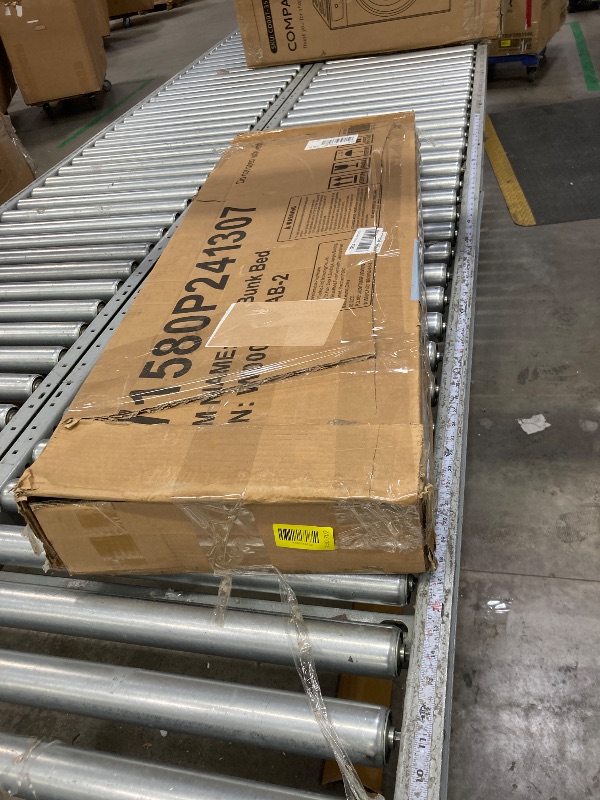 Photo 1 of ****** Triple Bunk Bed for Kids, Detachable Twin Over Twin Over Twin Metal Bunk Bed with Guardrails, Ladder & Storage, Converts to 3 Separate Twin Beds, Easy to Assemble (3 Bunk Beds for Kids)