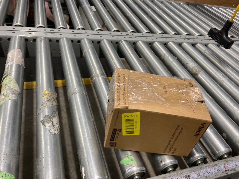 Photo 1 of [New] VTech VG134 DECT 6.0 Cordless Home Phone with Bluetooth Connection, Digital Answering Machine, Backlit Display,Full Duplex Speakerphone, Caller ID/Call Waiting,1000 ft Range (White/Grey)