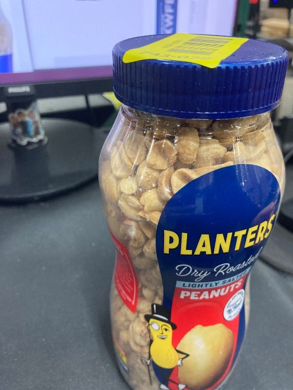 Photo 1 of **8/11/2026**Planters Lightly Salted Dry Roast Peanuts 16 Ounce Jar
