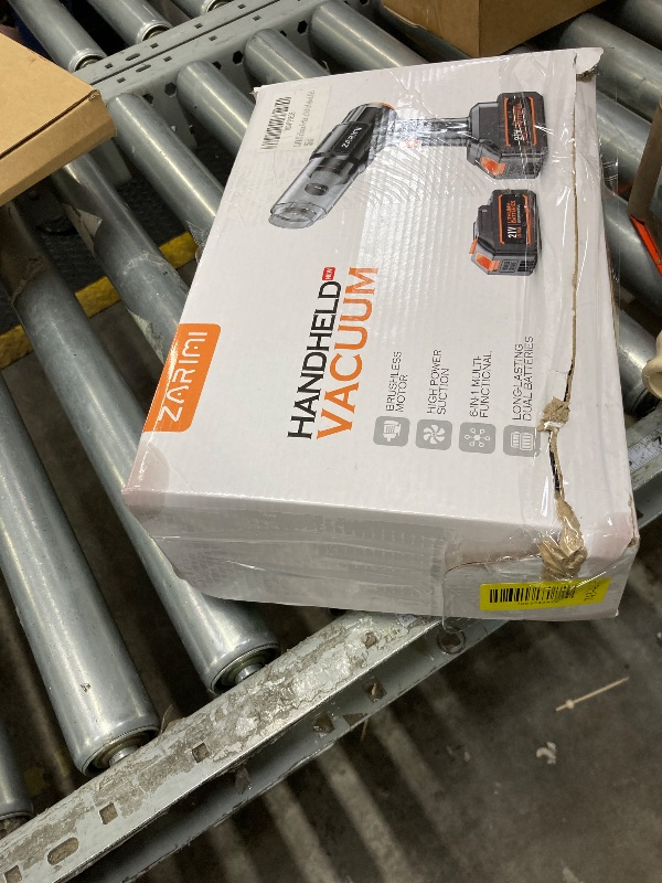 Photo 1 of **It's unknown if sadomasochistic work 100%.***ZARIMI Car Vacuum Portable Cordless, 50000Pa High Power Rechargeable Dust Buster with 2 Batteries & Charger, 6-in-1 Handheld Vacuum Cleaners for Home, Car, Pet Hair, Keyboard, Black