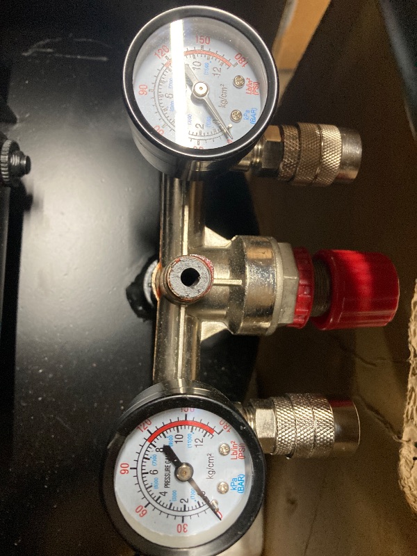 Photo 1 of **PARTS ONLY/DAMAGE-SEE PIC***14 Gallon Ultra Quiet Air Compressor with Two Quick Couplers, 2HP 8.75 CFM, Max 115 PSI Pressure Oil-Free Air Compressor Tank, 70dB Quiet Compressor for Auto Repair, Tire Inflation