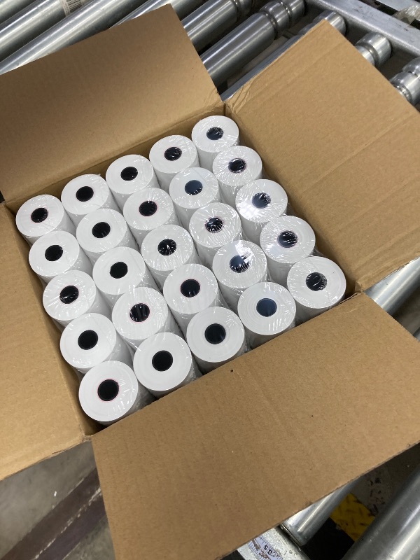 Photo 1 of (50 Rolls) 2 1/4 x 85 Thermal Paper Rolls, BPA Free Thermal Receipt Paper Rolls, 2.25 inch Wide and 85 ft Long Per Thermal Paper Receipt Roll
