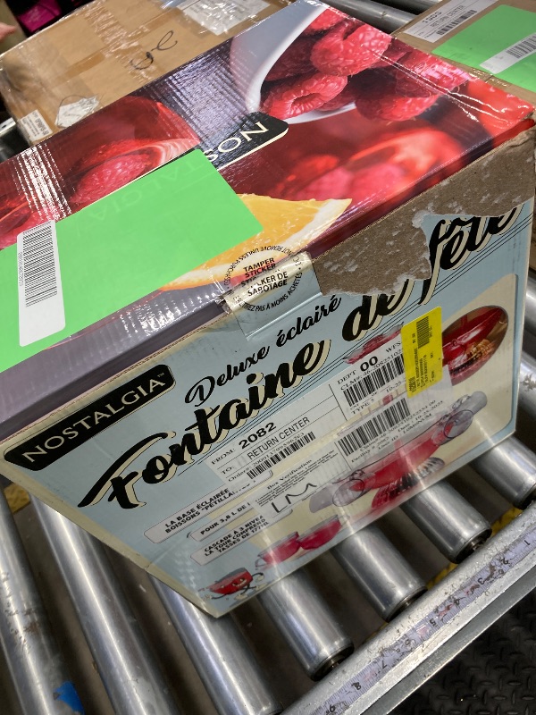 Photo 1 of 3-Tier 1.5-Gal Vintage Collection Lighted Party Chocolate Fountain in Clear