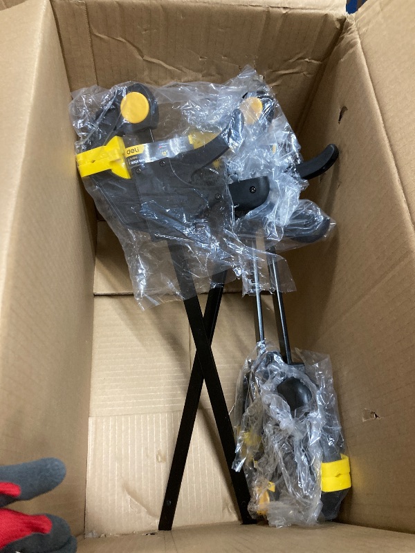 Photo 1 of *Scratched* Deli Plastic and Steel 12'' Bar Clamp, 4 Pack